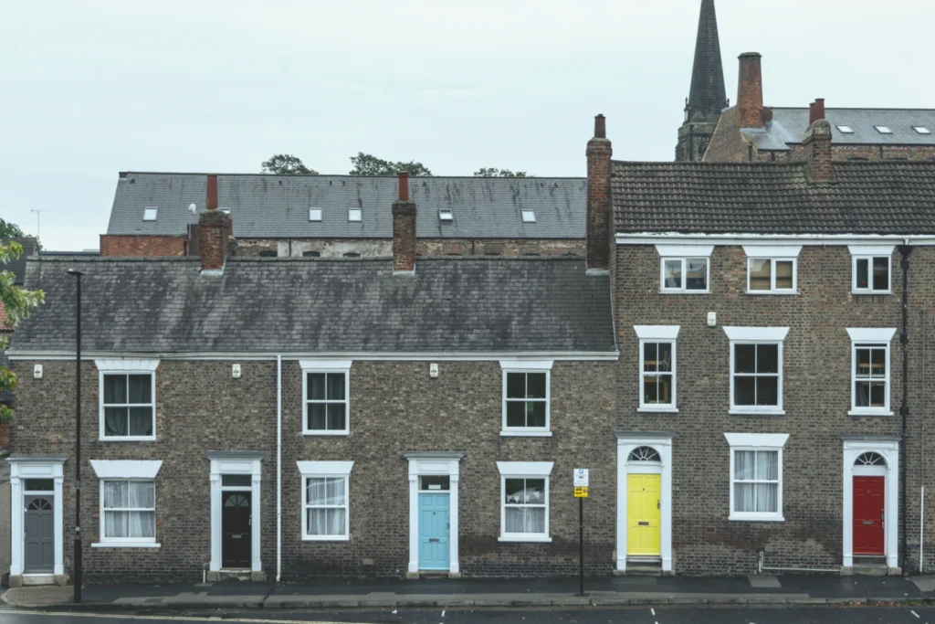 Brown and white concrete building, a UK home with an early repayment charge on its mortgage